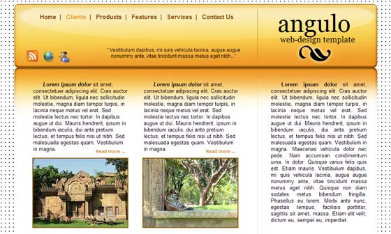 Web2 Yellow Template